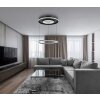 Illuminazione Globo Lighting Marsh Lampadario a sospensione LED Nero, 1-Luce, Telecomando