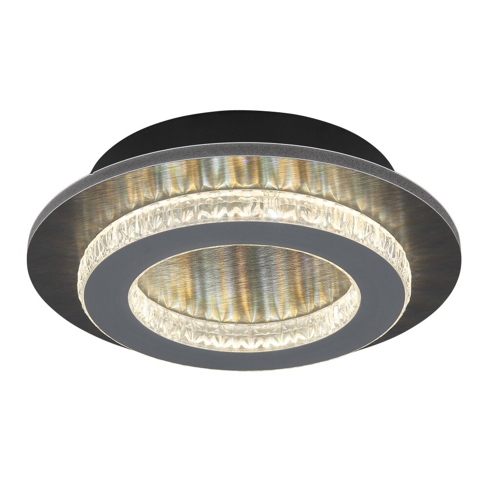 Illuminazione Globo Lighting Jayden Plafoniera LED Antracite, Nero, 1-Luce main product photo