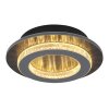 Illuminazione Globo Lighting Jayden Plafoniera LED Antracite, Nero, 1-Luce