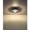 Illuminazione Globo Lighting Jayden Plafoniera LED Antracite, Nero, 1-Luce