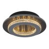 Illuminazione Globo Lighting Jayden Plafoniera LED Antracite, Nero, 1-Luce