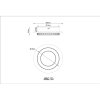 Illuminazione Globo Lighting Jayden Plafoniera LED Antracite, Nero, 1-Luce