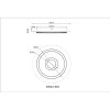 Illuminazione Globo Lighting Jayden Plafoniera LED Oro, Nero, 1-Luce, Telecomando