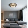 Illuminazione Globo Lighting Jayden Plafoniera LED Antracite, Nero, 1-Luce, Telecomando
