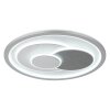 Illuminazione Globo Lighting Ruiz Plafoniera LED Argento, Bianco, 1-Luce