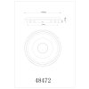 Illuminazione Globo Lighting Williamson Plafoniera LED Bianco, 1-Luce