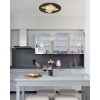 Illuminazione Globo Lighting Obscura Plafoniera LED Nero, 1-Luce