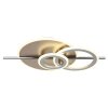Illuminazione Globo Lighting Norris Plafoniera LED Champagne, Cromo, 1-Luce