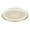Illuminazione Globo Lighting Eila Plafoniera LED Bianco, 1-Luce, Telecomando