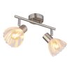 Illuminazione Globo Lighting Zachery Plafoniera Nichel opaco, 2-Luci
