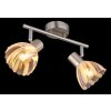 Illuminazione Globo Lighting Zachery Plafoniera Nichel opaco, 2-Luci