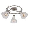 Illuminazione Globo Lighting Zachery Plafoniera Nichel opaco, 3-Luci