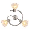 Illuminazione Globo Lighting Zachery Plafoniera Nichel opaco, 3-Luci