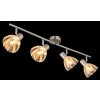 Illuminazione Globo Lighting Zachery Plafoniera Nichel opaco, 4-Luci
