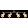 Illuminazione Globo Lighting Zachery Plafoniera Nichel opaco, 4-Luci