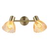 Illuminazione Globo Lighting Zachery Plafoniera Ottone, 2-Luci