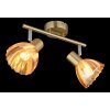 Illuminazione Globo Lighting Zachery Plafoniera Ottone, 2-Luci