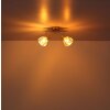 Illuminazione Globo Lighting Zachery Plafoniera Ottone, 2-Luci