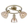 Illuminazione Globo Lighting Zachery Plafoniera Ottone, 3-Luci