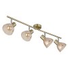 Illuminazione Globo Lighting Zachery Plafoniera Ottone, 4-Luci