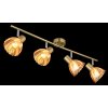 Illuminazione Globo Lighting Zachery Plafoniera Ottone, 4-Luci