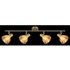 Illuminazione Globo Lighting Zachery Plafoniera Ottone, 4-Luci