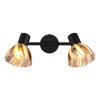 Illuminazione Globo Lighting Zachery Plafoniera Nero, 2-Luci