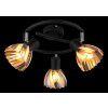 Illuminazione Globo Lighting Zachery Plafoniera Nero, 3-Luci