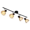 Illuminazione Globo Lighting Zachery Plafoniera Nero, 4-Luci
