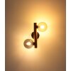 Illuminazione Globo Lighting Riha Applique Marrone scuro, Nero, 2-Luci