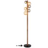 Illuminazione Globo Lighting Riha Lampada da terra Marrone scuro, Nero, 6-Luci