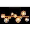 Illuminazione Globo Lighting Riha Plafoniera Marrone scuro, Nero, 9-Luci