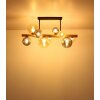 Illuminazione Globo Lighting Riha Plafoniera Marrone scuro, Nero, 9-Luci