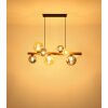 Illuminazione Globo Lighting Riha Lampadario a sospensione Marrone scuro, Nero, 9-Luci