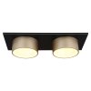 Illuminazione Globo Lighting Raymond Plafoniera LED Antracite, Nero, 1-Luce