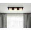 Illuminazione Globo Lighting Raymond Plafoniera LED Antracite, Nero, 1-Luce
