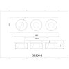 Illuminazione Globo Lighting Raymond Plafoniera LED Antracite, Nero, 1-Luce
