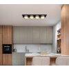 Illuminazione Globo Lighting Raymond Plafoniera LED Antracite, Nero, 1-Luce