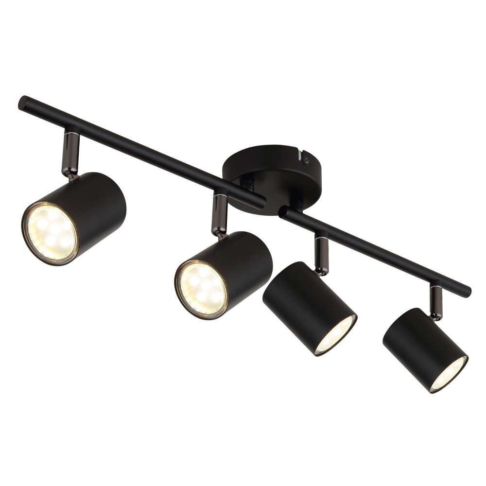 Illuminazione Globo Lighting Walters Plafoniera Nero, 4-Luci main product photo