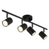 Illuminazione Globo Lighting Walters Plafoniera Nero, 4-Luci