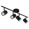 Illuminazione Globo Lighting Walters Plafoniera Nero, 4-Luci
