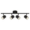 Illuminazione Globo Lighting Walters Plafoniera Nero, 4-Luci