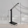 Illuminazione Globo Lighting Brighton Lampada da tavolo LED Nero, 1-Luce