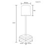 Illuminazione Globo Lighting Dixon Lampada da tavolo LED Nero, 1-Luce