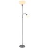 Illuminazione Globo Lighting Hinton Lampada da terra Argento, 1-Luce