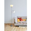 Illuminazione Globo Lighting Hinton Lampada da terra Argento, 1-Luce