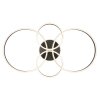 Illuminazione Globo Lighting Grouni Plafoniera LED Titanio, 1-Luce
