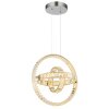 Illuminazione Globo Lighting Neil Lampadario a sospensione LED Cromo, 1-Luce, Telecomando