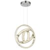 Illuminazione Globo Lighting Neil Lampadario a sospensione LED Cromo, 1-Luce, Telecomando