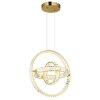 Illuminazione Globo Lighting Neil Lampadario a sospensione LED Oro, 1-Luce, Telecomando